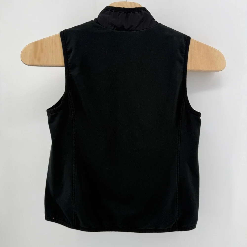 Lauren Ralph Lauren Golf Reversible Quilted Vest Pink Black XL Full Zip RL Logo